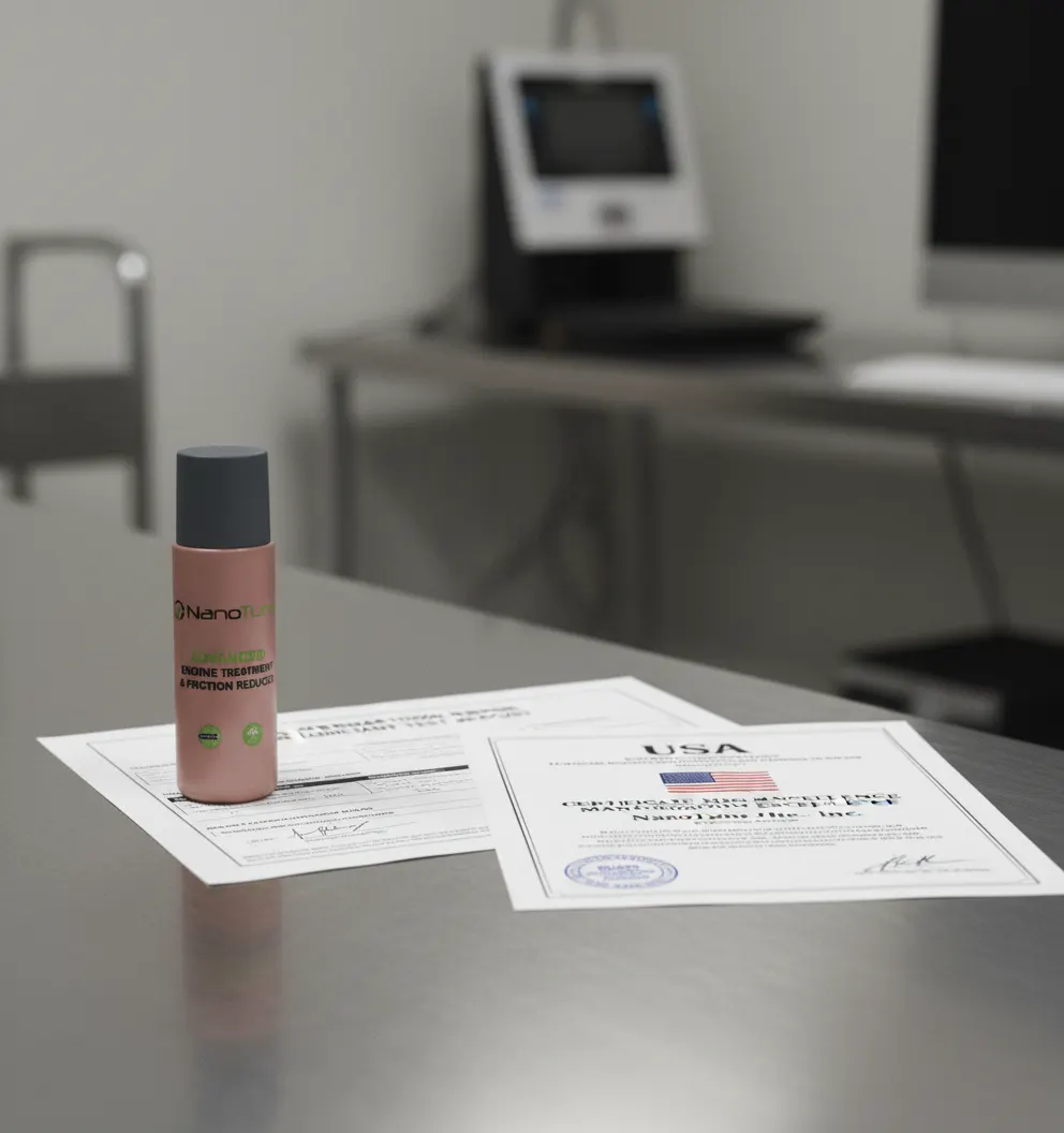 NanoTune Oil Treatment with SAE testing documentation